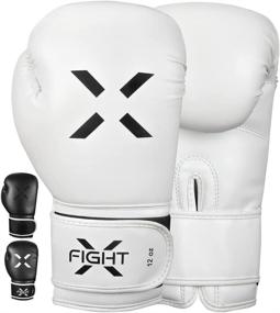 img 4 attached to FightX Boxing Gloves for Men & Women MMA Heavy Bag Gloves for Adults - Lightweight Punching Bag Gloves for Training, Sparring, Kickboxing