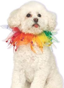 img 2 attached to 🌈 Vibrant and Stylish: Rubie's Fancy Rainbow Pet Collar Adds Colorful Charm to Your Furry Friend!