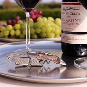 img 3 attached to 🍷 Barvivo Professional Waiter's Corkscrew - Essential Beer and Wine Bottle Opener for Waiters, Sommeliers, and Bartenders Worldwide. Crafted with Stainless Steel and Sleek Black Resin.