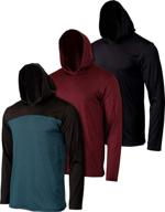 👕 bold pack sleeve active hoodie sweatshirt set for boys' clothing - stylish and comfortable! logo
