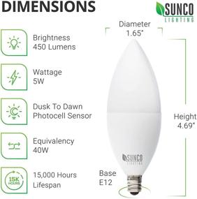 img 2 attached to 🌞 Enhance your Outdoor Space with Sunco Lighting Candelabra: A Perfect Blend of Industrial Style and Electrical Brilliance