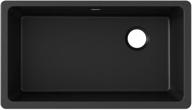 🔳 modern and durable elkay quartz classic black single bowl undermount sink logo