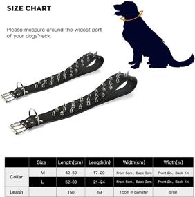 img 2 attached to Adjustable Leather Studded Pitbull Girl Black