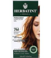 herbatint permanent haircolor gel 7m mahogany blonde: a 4.56 ounce dye with long-lasting results logo