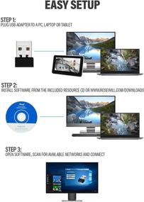 img 2 attached to 🔌 Rosewill USB WiFi Nano Adapter Dongle: N150 Wireless Speeds, Raspberry Pi/Pi 2 Compatible