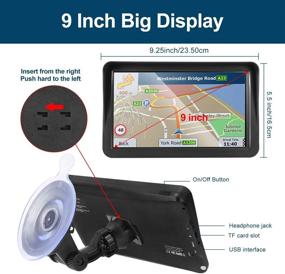 img 3 attached to 🚗 2021 Car GPS Navigation System with 9-inch Touch Screen, Real Voice Navigation, and Free Lifetime Map Updates