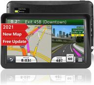 🚗 2021 car gps navigation system with 9-inch touch screen, real voice navigation, and free lifetime map updates logo