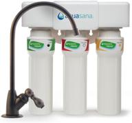 💧 aquasana 3 stage oil rubbed filter system: pure and clean water at your fingertips logo