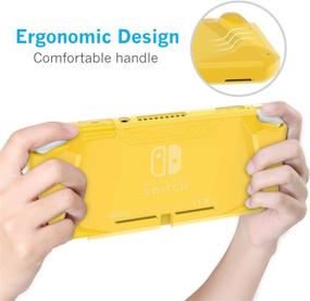 img 2 attached to 🎮 Protective Case Cover for Nintendo Switch Lite, Soft TPU Case Compatible with Switch Lite, Includes Tempered Glass Screen Protector and Thumb Stick Caps