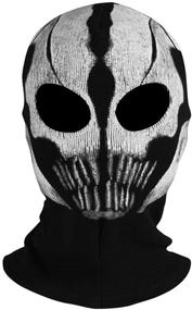 img 4 attached to 👻 Innturt Ghost Mask Balaclava Skull Hood: Fabric Edition