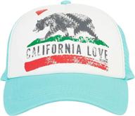 🧢 optimized: billabong women's california love adjustable trucker hat with pitstop design logo