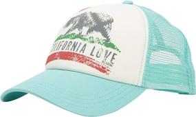 img 3 attached to 🧢 Optimized: Billabong Women's California Love Adjustable Trucker Hat with Pitstop Design