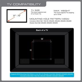 img 2 attached to 📺 QualGear QG-TM-001 Picture Hanging Style Ultra Low Profile TV Wall Mount for 37-70 Inch TVs - Silver