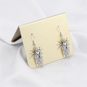 img 1 attached to 🦗 PENQI Dangle Earrings: Cicada Insect Pendant Jewelry, Perfect Gift for Women and Girls