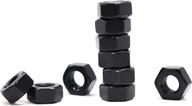 binifimux 40pcs m6-1.0mm black hex nuts: high-grade carbon steel construction for optimal fastening логотип