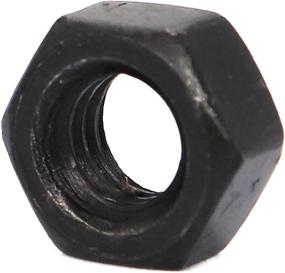 img 1 attached to binifiMux 40pcs M6-1.0mm Black Hex Nuts: High-Grade Carbon Steel Construction for Optimal Fastening