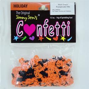 img 2 attached to Halloween Confetti Mix - Pumpkins, Bats - Retail Pack #9444 QS0