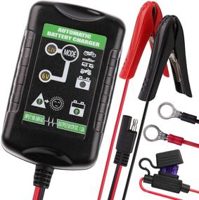 img 4 attached to ⚡️ Universal Trickle Battery Charger - 6V 12V 1.5A Maintainer for Car, Automotive, Motorcycle, Lawn Mower, Marine, Boat, Snowmobile, ATV, RV | Compatible with SLA AGM GEL CELL Lead Acid Batteries