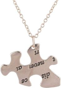 img 2 attached to Lux Accessories Engraved Friendship Necklace