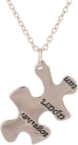 img 3 attached to Lux Accessories Engraved Friendship Necklace