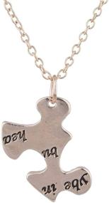 img 1 attached to Lux Accessories Engraved Friendship Necklace