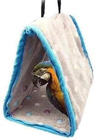 img 3 attached to 🏠 Warm Winter Bird Nest House Perch for Parrot Macaw African Grey Amazon Eclectus Parakeet Cockatiel Cockatoo Conure Lovebird Finch Cage Bed Toy for Optimal Comfort