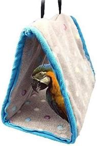img 2 attached to 🏠 Warm Winter Bird Nest House Perch for Parrot Macaw African Grey Amazon Eclectus Parakeet Cockatiel Cockatoo Conure Lovebird Finch Cage Bed Toy for Optimal Comfort