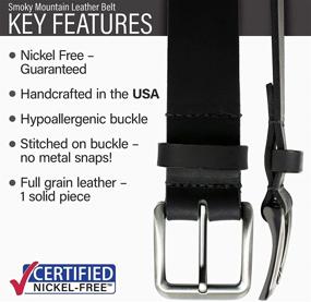 img 3 attached to 🔥 Enhance Your Style with Smoky Mountain Black Belt II for Men - Premium Accessories
