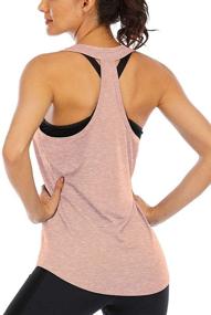 img 2 attached to 🏋️ ICTIVE Women's Loose Fit Racerback Workout Tank Tops: Backless Muscle Tanks for Running, Yoga, and More!