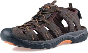 img 4 attached to 👞 GRITION Mens Sandals YY2006BF: Stylish and Supportive 42EU Men's Shoes for Athletic Activities