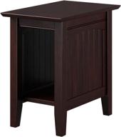 🪑 nantucket chair side table, espresso - atlantic furniture (22" x 14") logo