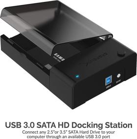 img 2 attached to 💾 Sabrent USB 3.0 to SATA HDD/SSD External Lay-Flat Docking Station [Supports UASP] (EC-DFLT)