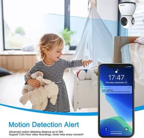 img 1 attached to 📷 Crestin IP Camera 1080P HD: Secure Home Surveillance with Motion Detection, Night Vision & Alexa Compatibility