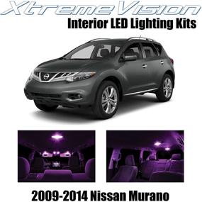 img 4 attached to Xtremevision Внутреняя светодиодная подсветка для Nissan Murano 2009-2014 (10 штук) Розовый комплект светодиодных ламп для салона Установочный инструмент