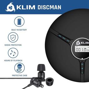 img 2 attached to 🎧 KLIM Discman - Портативный CD-плеер с встроенным аккумулятором | Компактный мини CD-плеер, персональный | Включает наушники KLIM Fusion | Совместим с CD-R, CD-RW и MP3 | CD Walkman [2021 Новое издание]