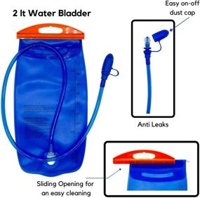 img 1 attached to 🎒 Hydration 2PACK Backpack - Stay Hydrated On-the-Go - Lightweight & Waterproof Water Pack - Perfect for Running, Hiking, Cycling, Festivals & Theme Park Adventures - 2L Water Bladder - 2 Pack