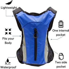 img 3 attached to 🎒 Hydration 2PACK Backpack - Stay Hydrated On-the-Go - Lightweight & Waterproof Water Pack - Perfect for Running, Hiking, Cycling, Festivals & Theme Park Adventures - 2L Water Bladder - 2 Pack