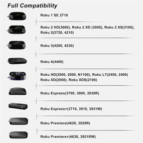 img 2 attached to 📱 Enhanced Replacement Remote Control for Roku 1 2 3 4 HD LT XS XD, Roku Express 3900R, Roku Premiere 4620XB 4210XB 3900R - [Excludes Roku Stick or Roku TV]