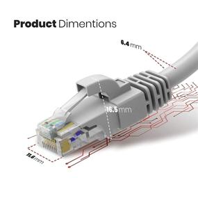 img 2 attached to Ethernet Кабель 75 футов CAT6 Высокоскоростной интернет-сетевой LAN патч-кабель (75 футов Компьютерные аксессуары и периферийные устройства)