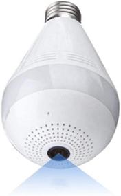 img 4 attached to 📷 Nexete 1080P Light Bulb Camera: 360° Panoramic Cameras, 2.4GHz Wi-Fi Security Surveillance Camera with VR, Wireless IP LED Camera Replay, Night Vision, Alarm, and Motion Detection