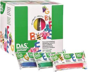 img 2 attached to 🧱 DAS JR Clay Blocks: 10-Pack of 100 Gram Blocks in Assorted Colors (349200)
