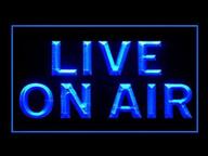 🎧 bayyon live on air studio recording display: dynamic led light sign for an enhanced experience - 12x8 inch логотип