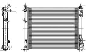 img 1 attached to TYC 13303 Nissan Replacement Radiator