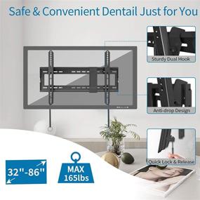 img 2 attached to Fozimoa Tilt TV Wall Mount Bracket: Convenient & Versatile for Most TV Models