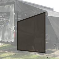 🌞 shadeidea 9' 6'' x 7' 6'' rv sun shade screen - brown mesh sunshade for awning side: uv sunblocker canopy with 3-year lasting logo
