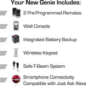 img 2 attached to 🚪 Ultimate Garage Door Opener: Genie StealthDrive Connect Model 7155-TKV - Smartphone-Controlled, Ultra-Quiet Belt Drive, Wi-Fi & Battery Backup, Alexa & Google Assistant Compatible