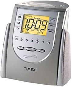 img 2 attached to ⏰ Титановые настольные часы с радиобудильником Timex T309T: с звуками природы (производство прекращено) - надежный способ пробудиться естественным образом