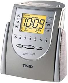 img 1 attached to ⏰ Титановые настольные часы с радиобудильником Timex T309T: с звуками природы (производство прекращено) - надежный способ пробудиться естественным образом