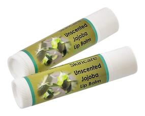 img 4 attached to 🌿 Organic Jojoba Oil Lip Balm with Beeswax - Unscented, Natural, High Jojoba Content (70%), 2-Pack (.15 oz/4.6 gm each)