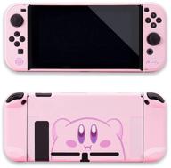 🎮 belugadesign kirby switch case: hard shell for nintendo switch, cute kawaii anime dreamland pastel smash game - pink (switch standard) logo